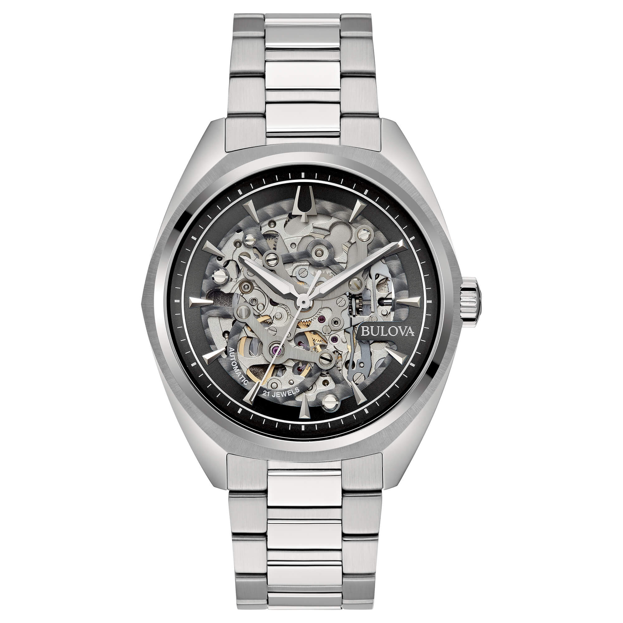 Orologio Bulova Surveyor Automatic Skeleton Black Steel