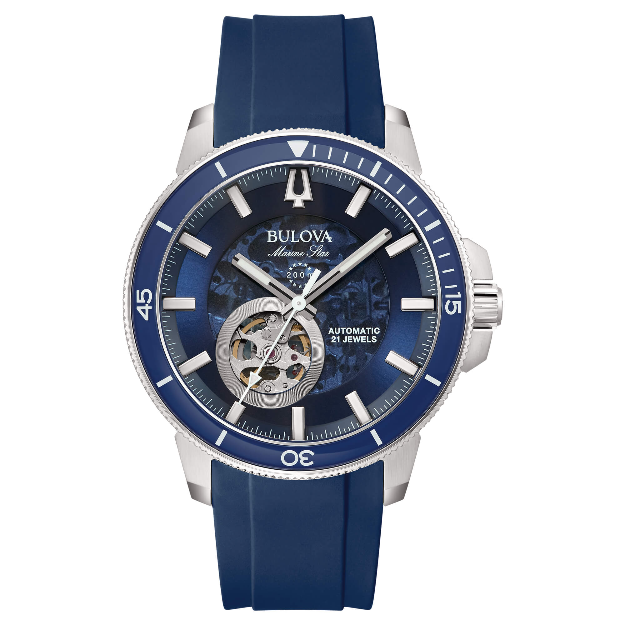 Orologio Bulova Marine Star Automatic Blue Open Heart