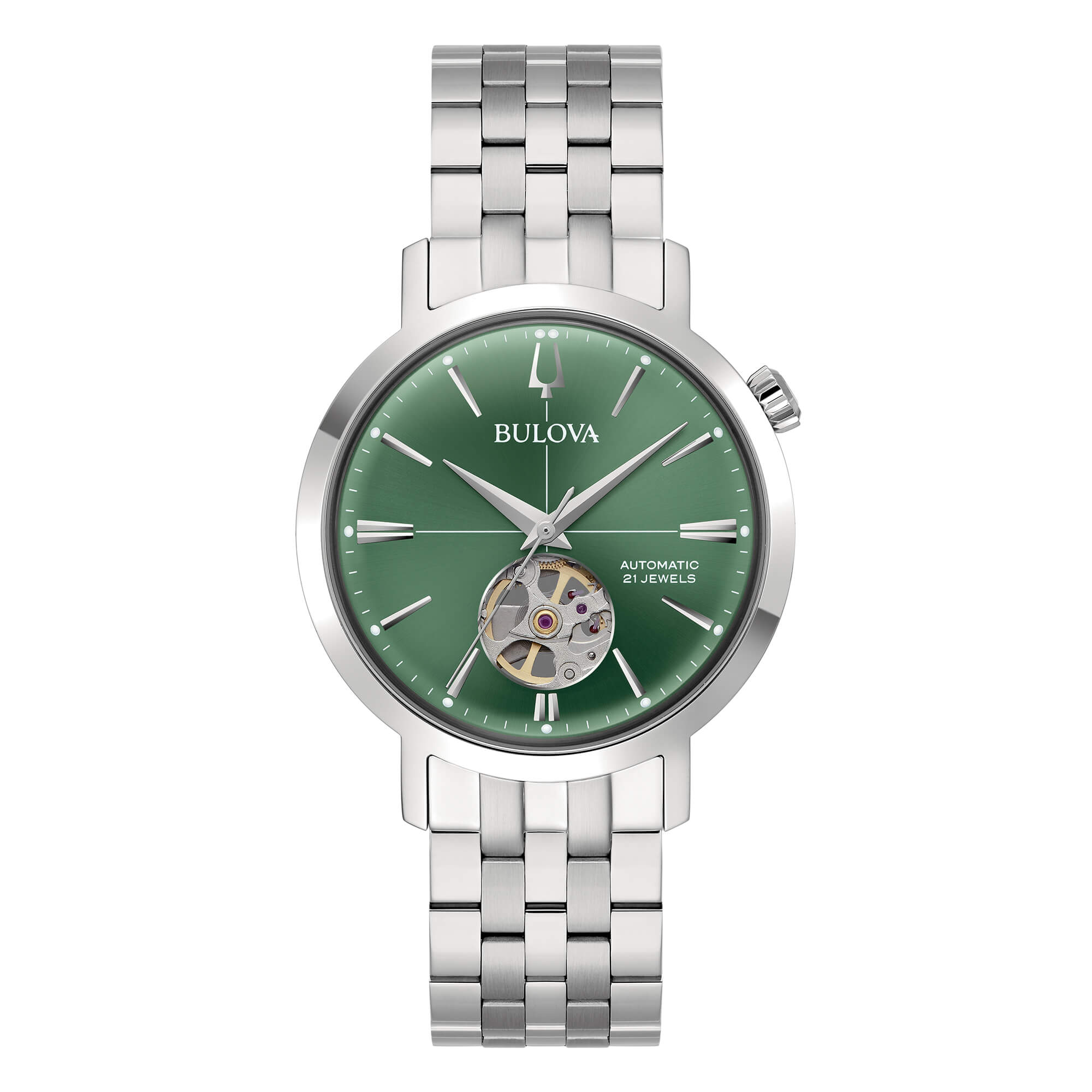 Orologio Bulova Aerojet Automatic 38 mm Green Steel