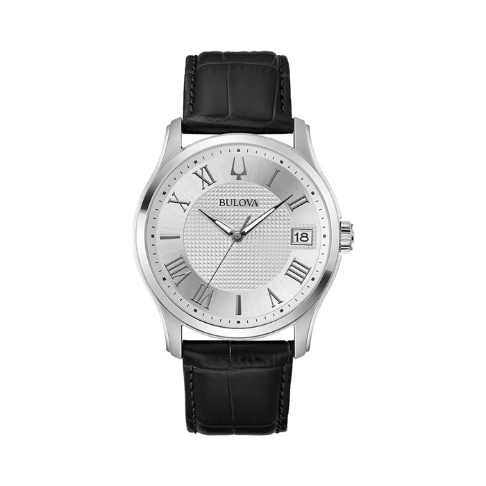 Orologio Bulova Wilton Silver Leather