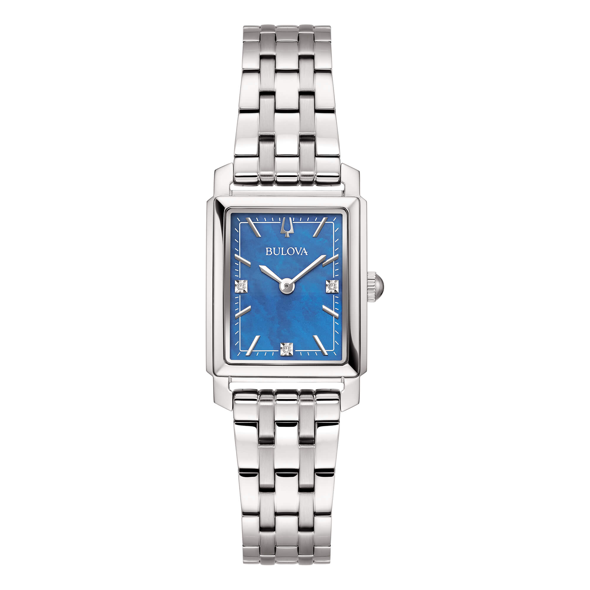Orologio Bulova Sutton Tank Blue Mother of Pearl Diamonds