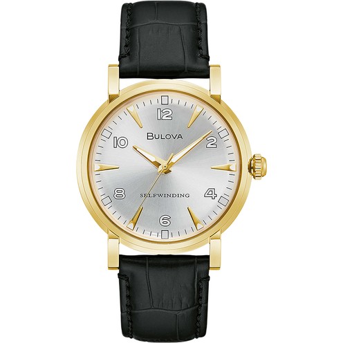 Orologio Bulova Clipper Automatic Gold Leather