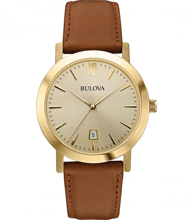 Orologio Bulova Classic Gold Champagne Leather