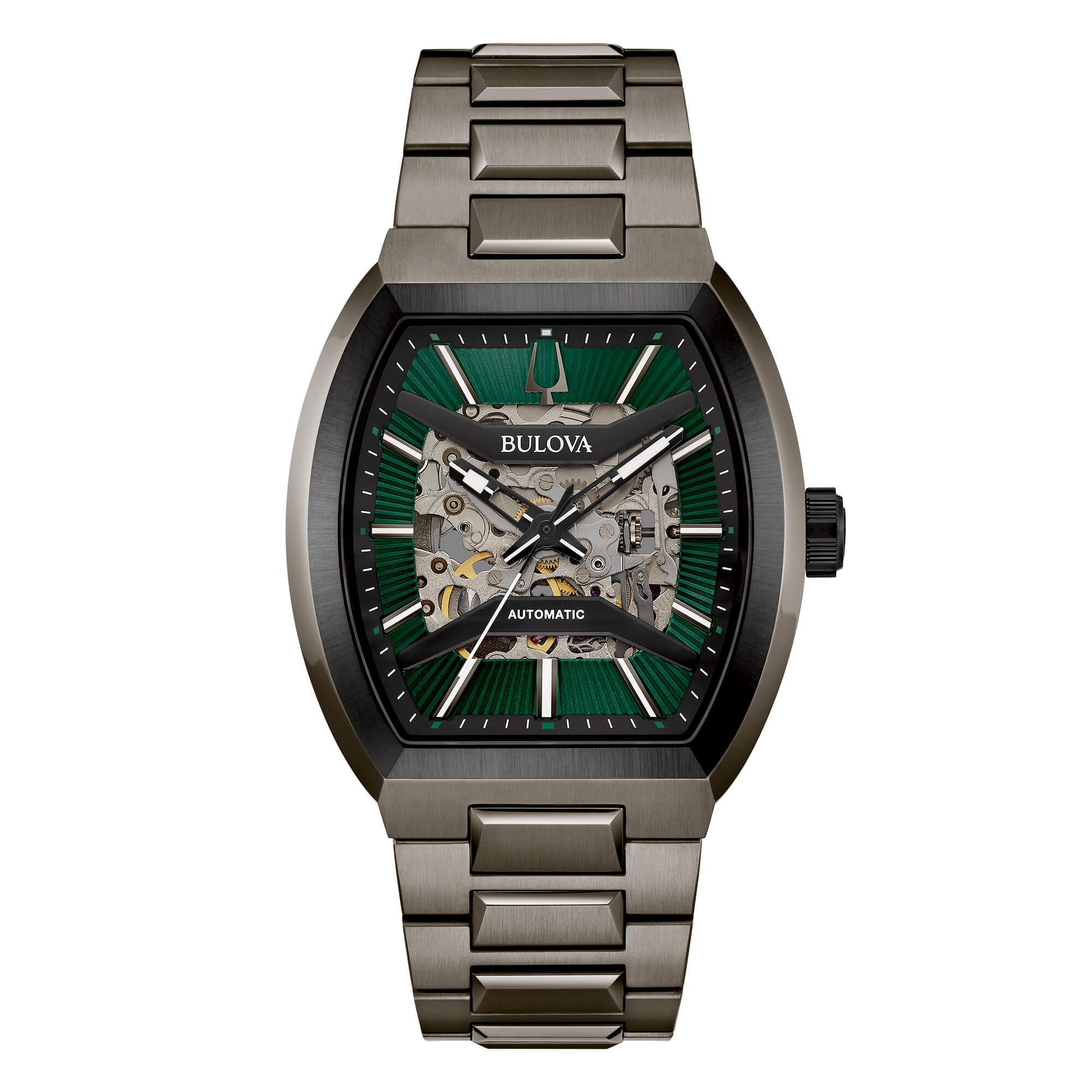 Orologio Bulova Maquina Automatic Skeleton Green