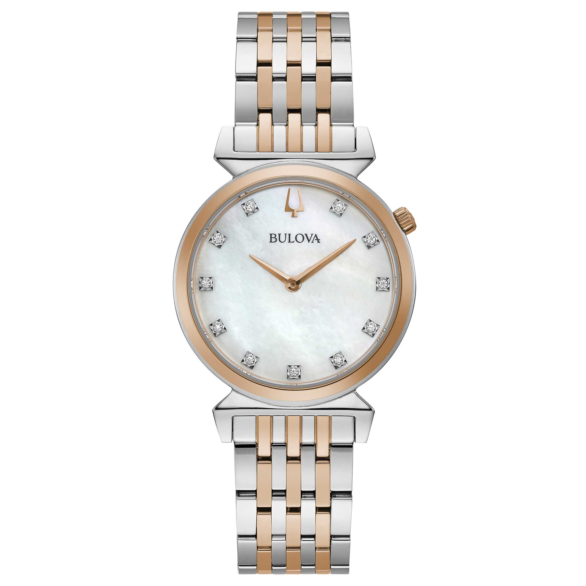 Orologio Bulova Regatta Lady Two-Tone Rose Madreperla e Diamanti