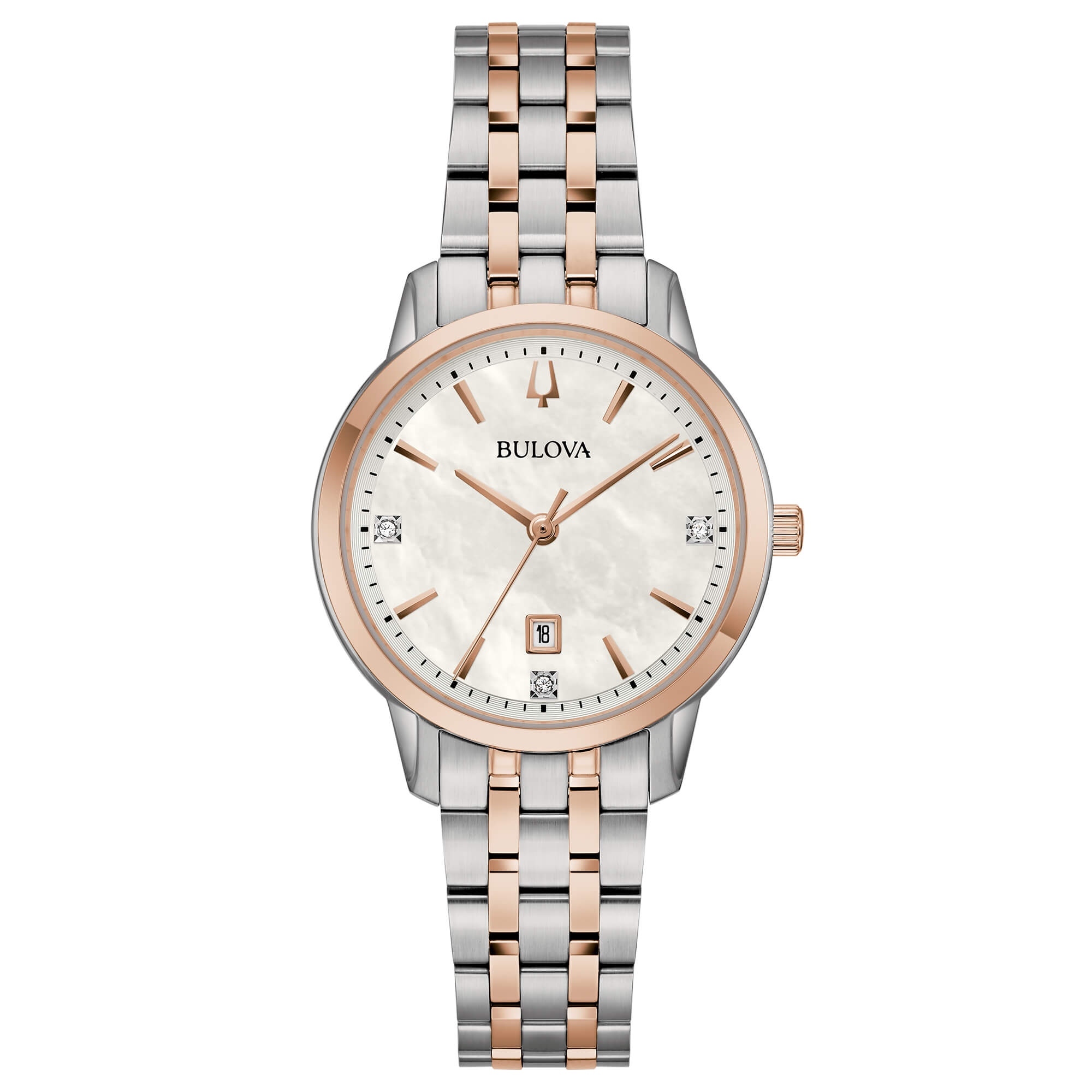 Orologio Bulova Sutton Lady Two-Tone Madreperla e Diamanti