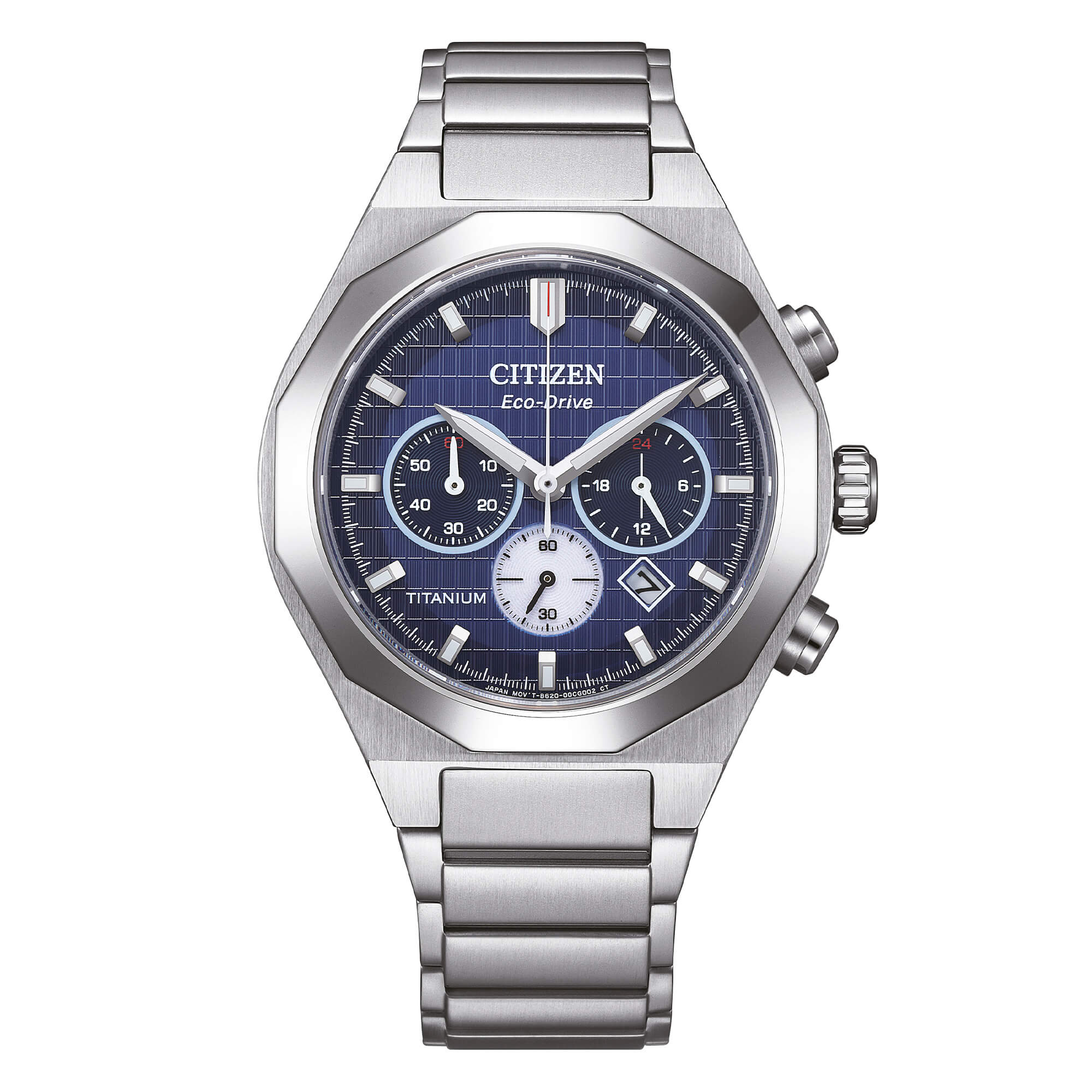 Orologio Citizen Zenshin Senkei Crono Super Titanio Blu
