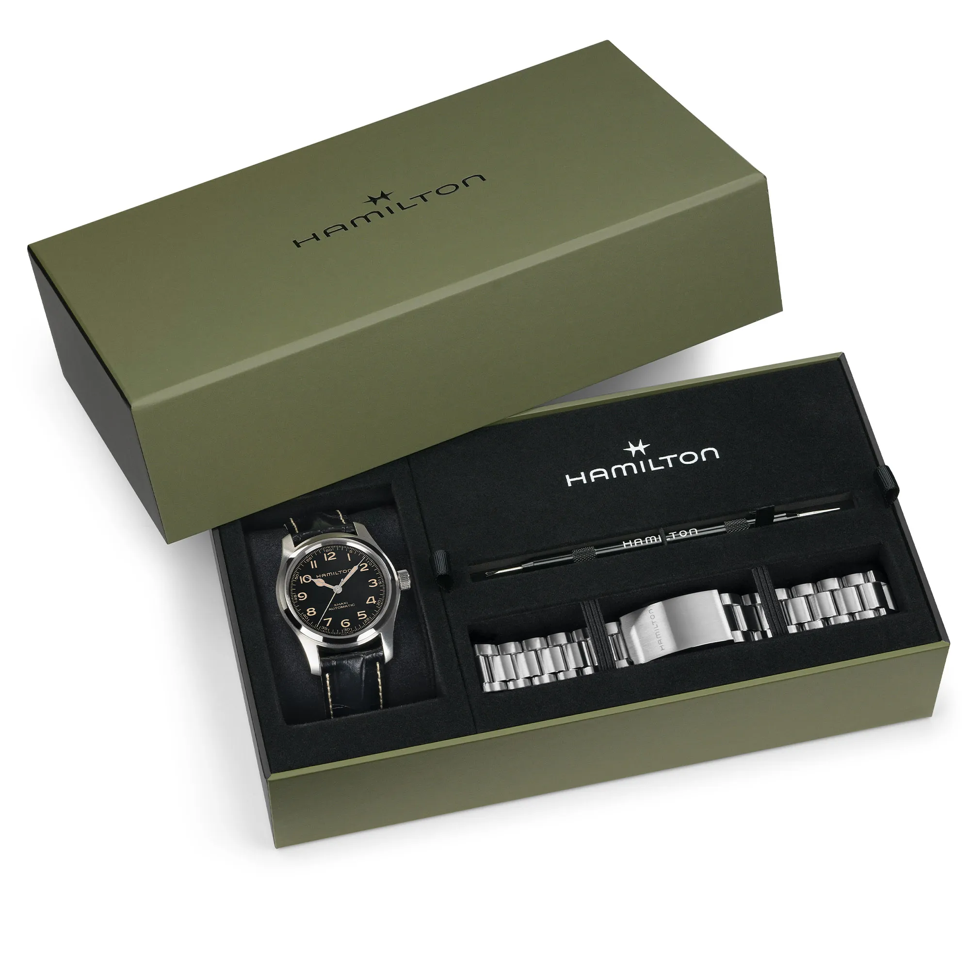 Orologio Hamilton Khaki Field Set bracciale Murph 42 mm