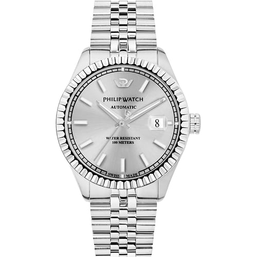 Orologio Philip Watch Caribe Automatico Acciaio Quadrante Argento