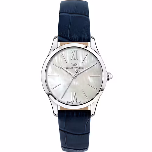 Orologio Philip Watch Grace Mother of Pearl Blue Leather