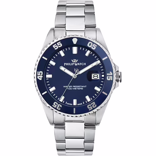 Orologio Philip Watch Caribe Sport Blue Dial Oyster