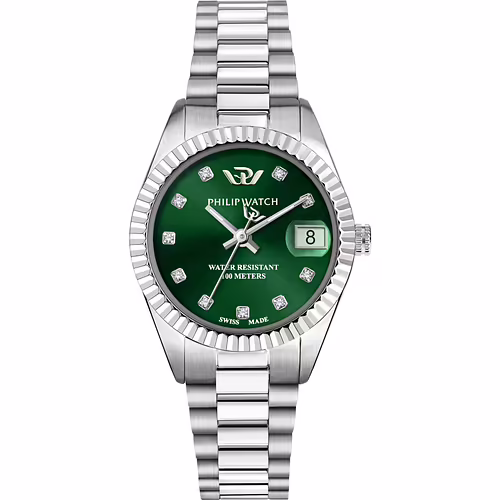 Orologio Philip Watch Caribe Urban Lady Green Diamonds