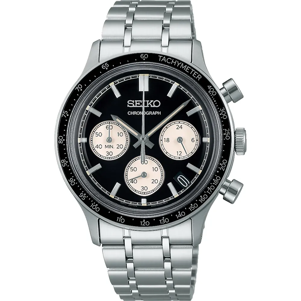 Orologio Seiko Chronograph "Black Reverse Panda"