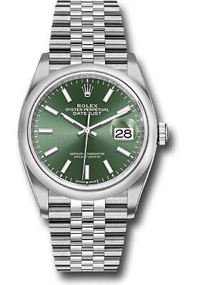 Rolex Datejust 36mm Mint Green - 2022 Full Set