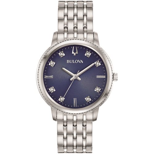 Orologio Bulova Classic Diamond Lady Blue Dial