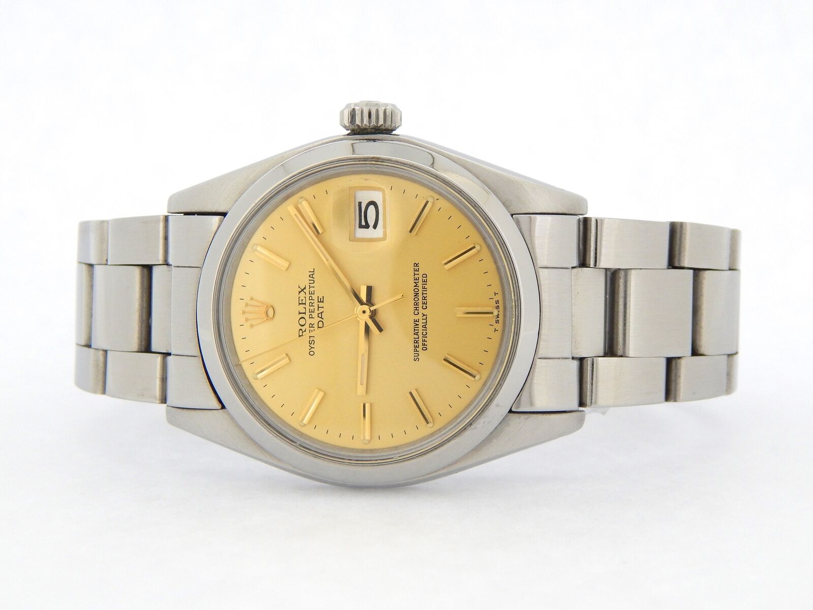 Rolex Oyster Perpetual Date Golden Dial del Barhain Rarissimo!